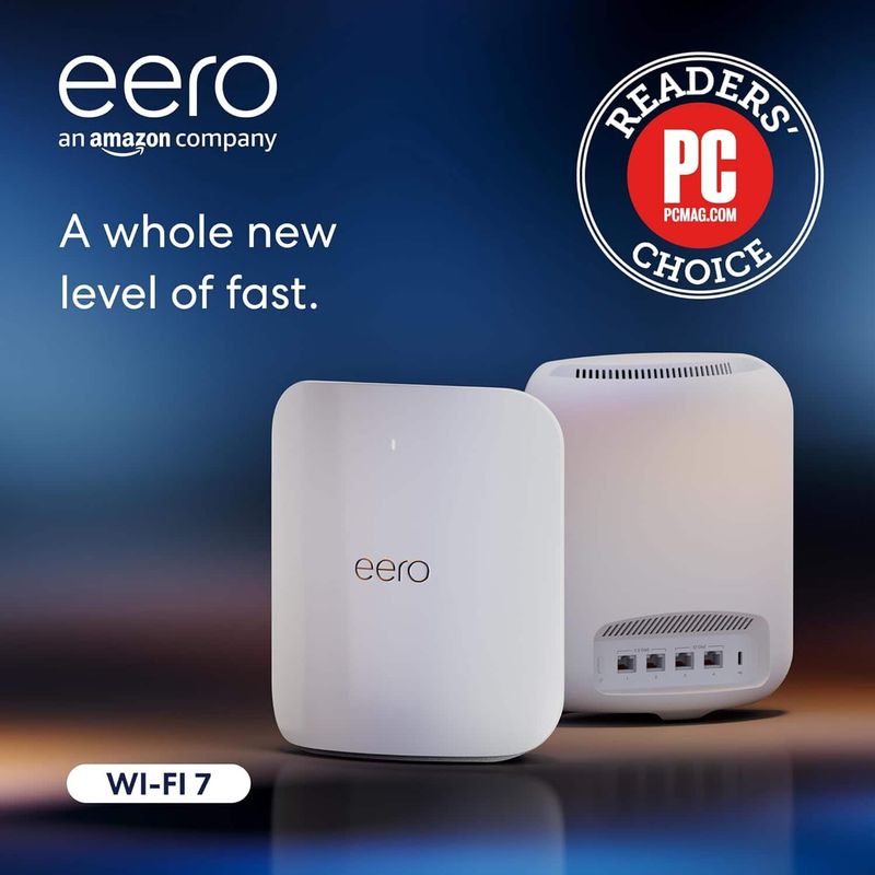 eero - Max 7 BE20800 Tri-Band Mesh Wi-Fi 7 System (2-pack) - White