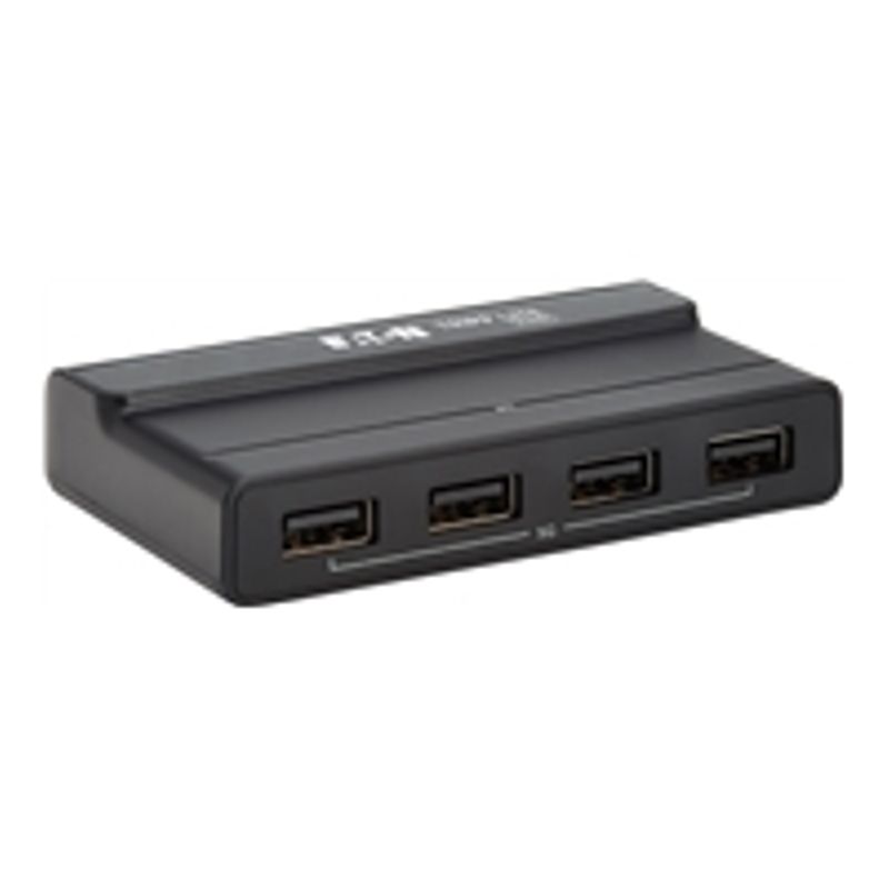 Eaton Tripp Lite series 2x4 USB Peripheral Sharing Switch - USB 3.2 Gen 1 (5 Gbps) 2 USB-C Hosts 4 USB-A Hub Ports - hub - 4 ports