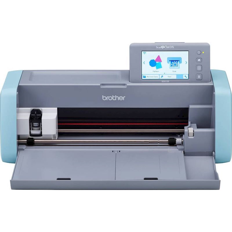 Brother - ScanNCut DX SDX125 Electronic Cutting Machine with Built-in Scanner - Grey/Aqua