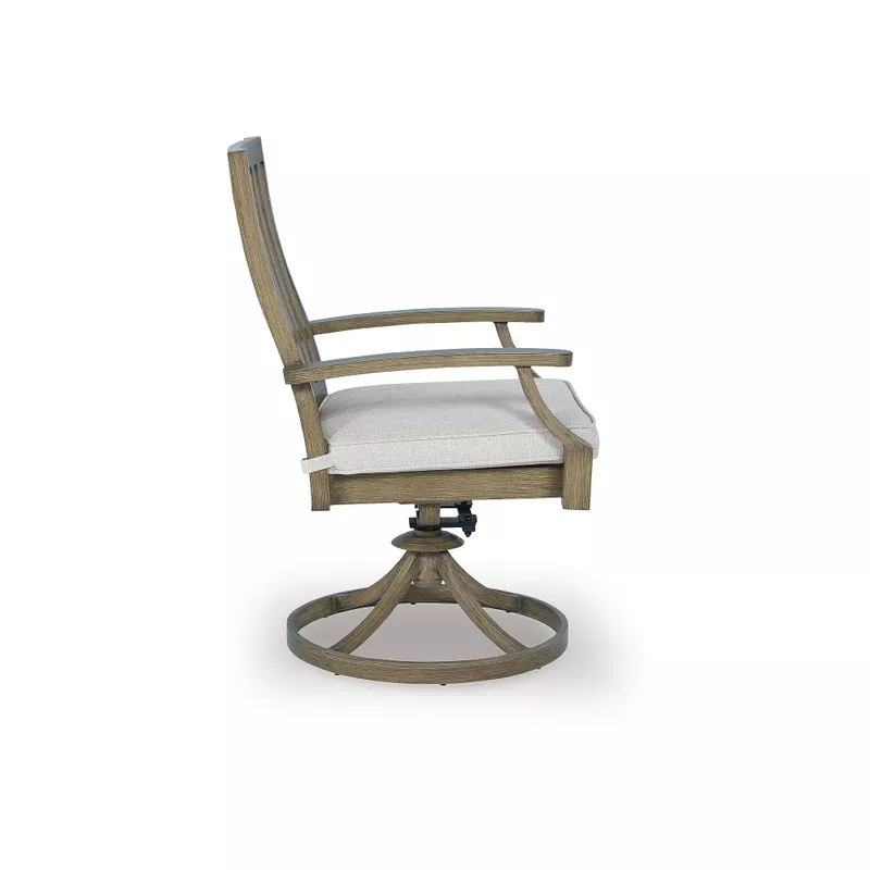 Rainier Ranch Outdoor Swivel Chair with Cushion (Set of 2)