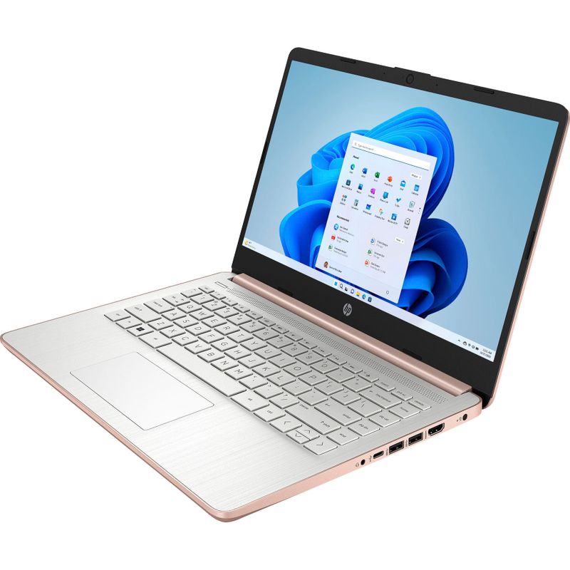 HP - 14" Laptop - Intel Celeron - 4GB Memory - 128GB eMMC - Rose Gold