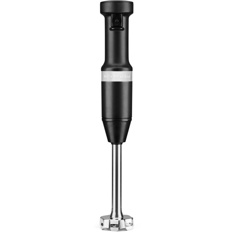 KitchenAid Corded Variable-Speed Immersion Blender in Black Matte with Blending Jar