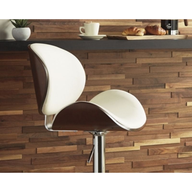 Bone Bellatier Tall Upholstered Swivel Barstool(1/CN)