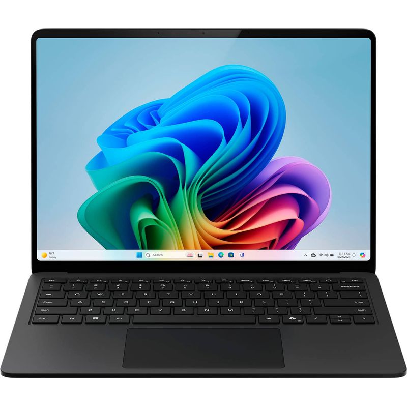 Microsoft - Surface Laptop - Copilot+ PC - 13.8" Touch-Screen - Snapdragon X Plus - 16GB Memory - 512GB SSD (7th Ed) Latest Model - Black