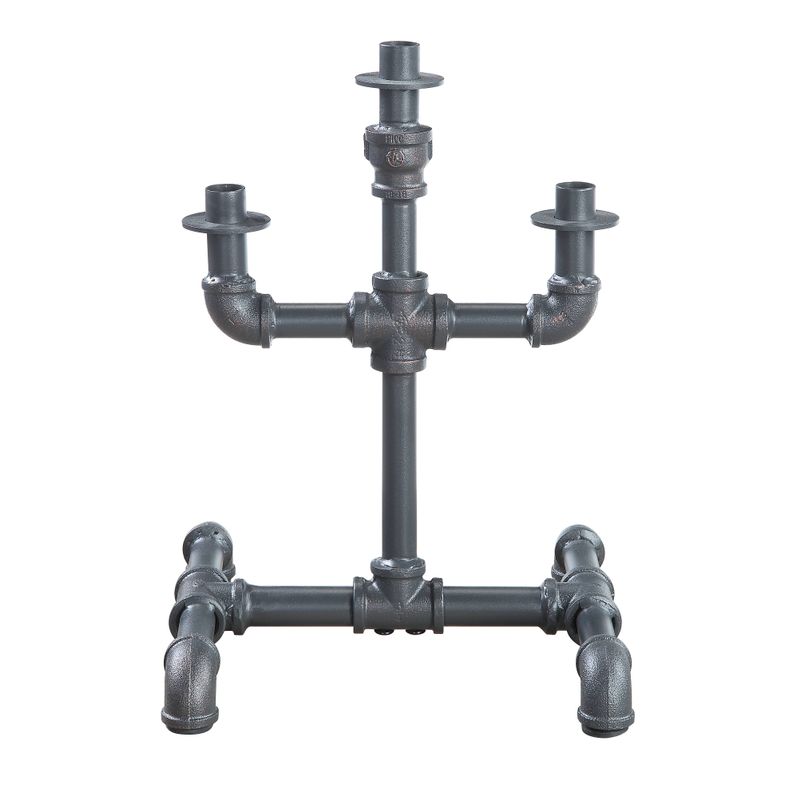 ACME Brantley Candle Holder, Sandy Gray Finish