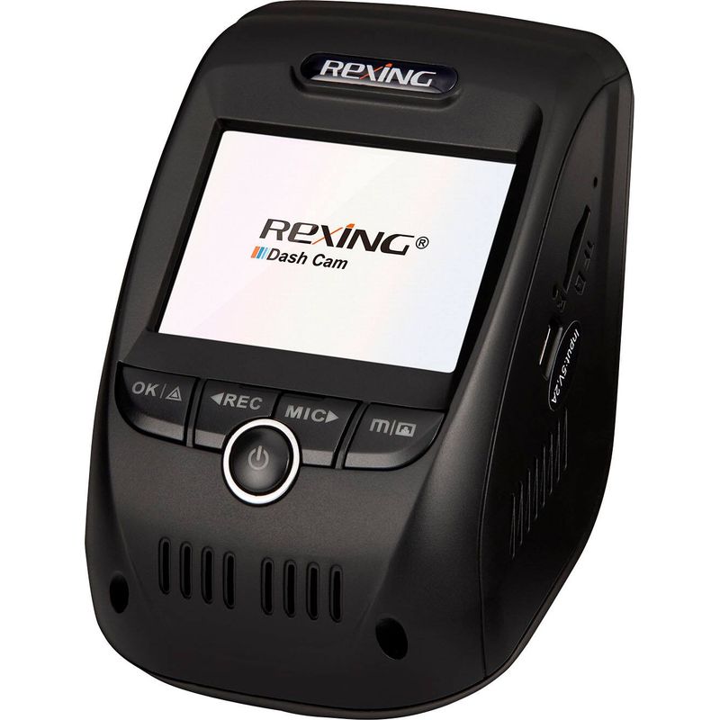 Rexing - V1P Max Plus Real 4K UHD Dual-Channel Front and Rear Wi-Fi Dash Camera - Black