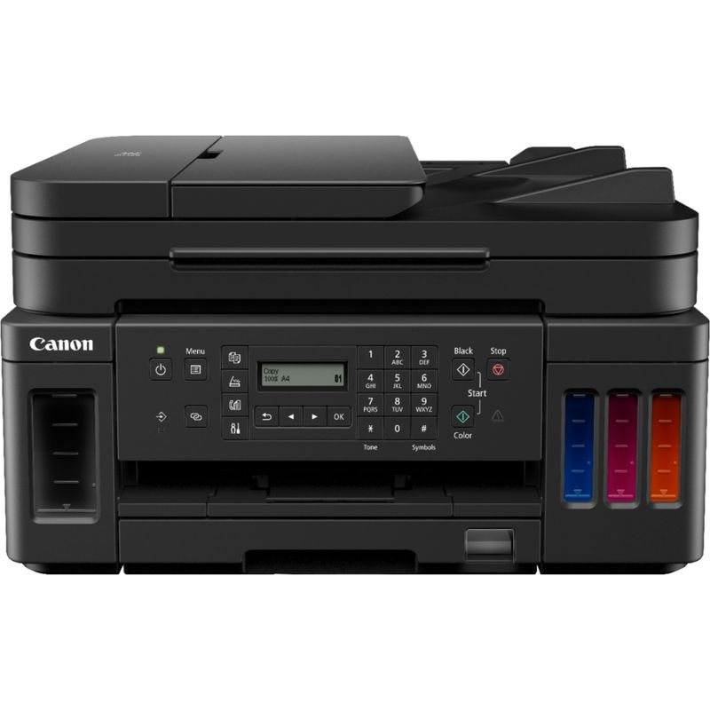 Canon - PIXMA MegaTank G7020 Wireless All-In-One Inkjet Printer with Fax - Black