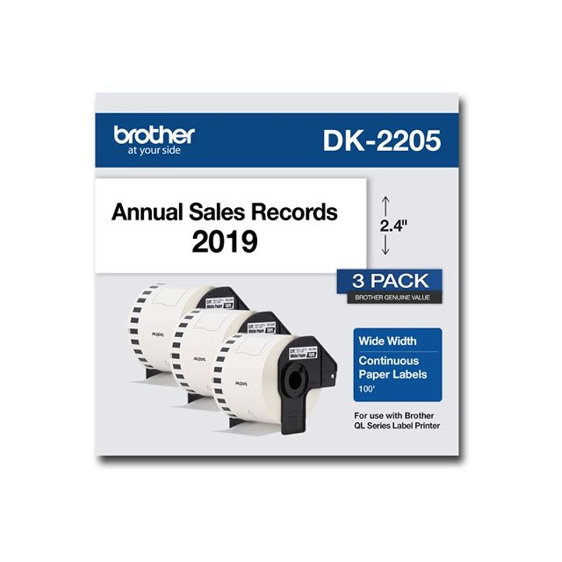Brother DK-2205 - continuous labels - 3 roll(s) -