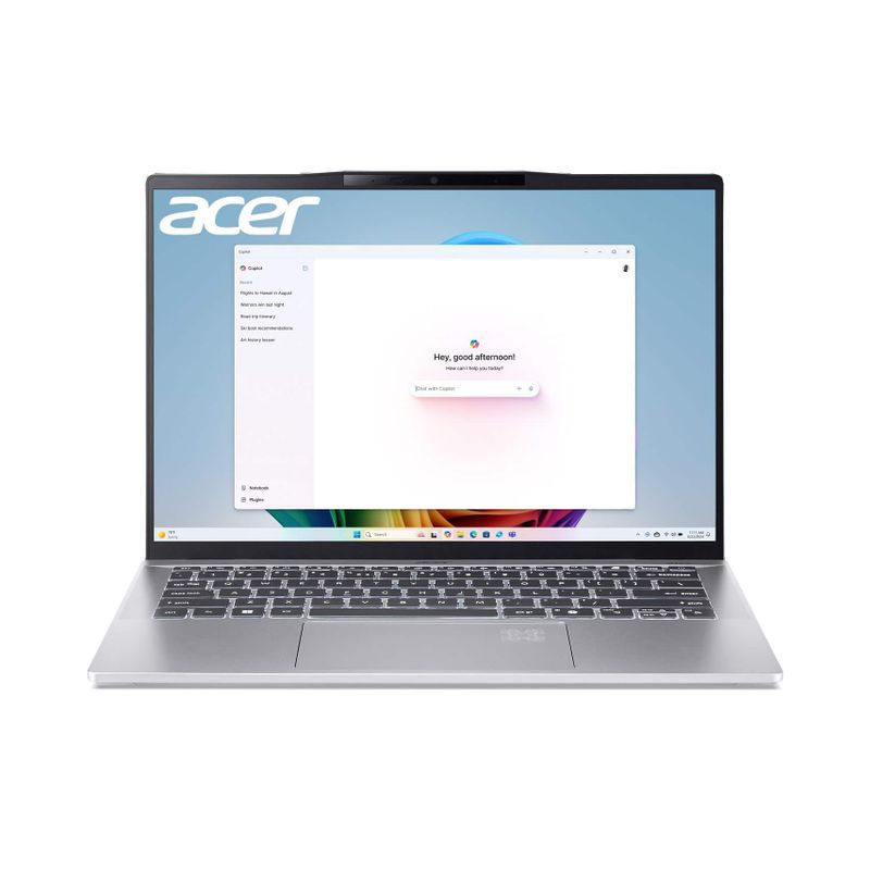 Acer - Swift 14 AI - 14" WUXGA Touch Laptop - Copilot+ PC - AMD Ryzen AI 9 365 - 16GB Memory - 1TB SSD - Pure Silver