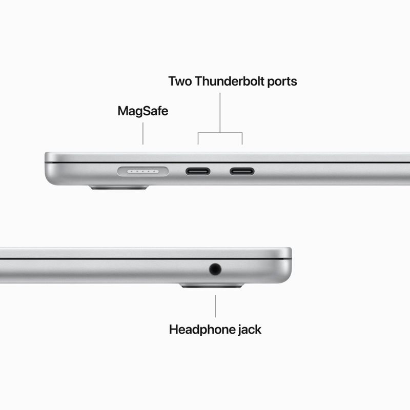 Apple - MacBook Air 15" Laptop - M2 chip - 8GB Memory - 512GB SSD (Latest Model) - Silver