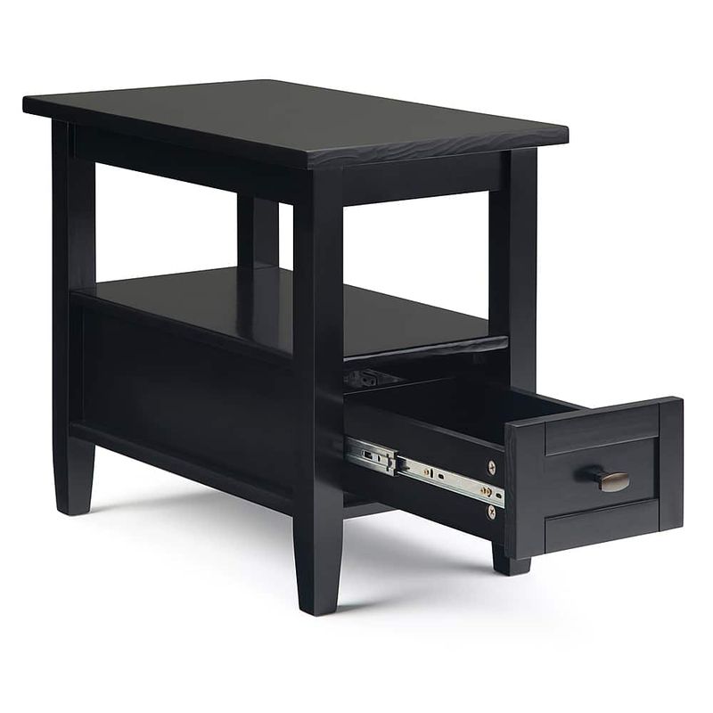 Simpli Home - Warm Shaker Narrow Side Table - Black