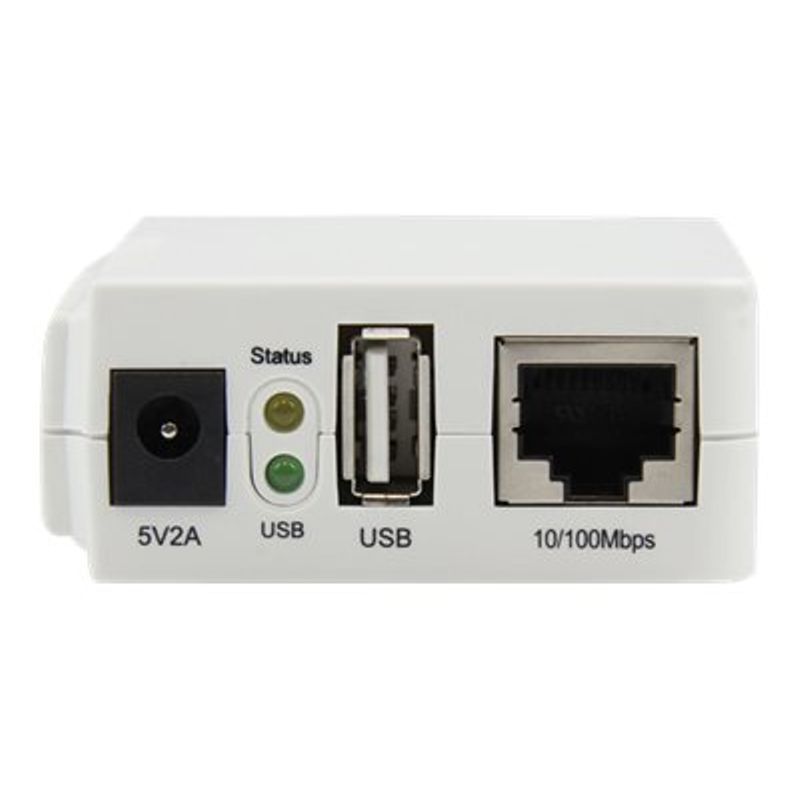 StarTech.com StarTech.com 1-Port Wireless N USB 2.0 Network Print Server - 10/100 Mbps Ethernet USB Printer Server Adapter - Windows 10 - 80
