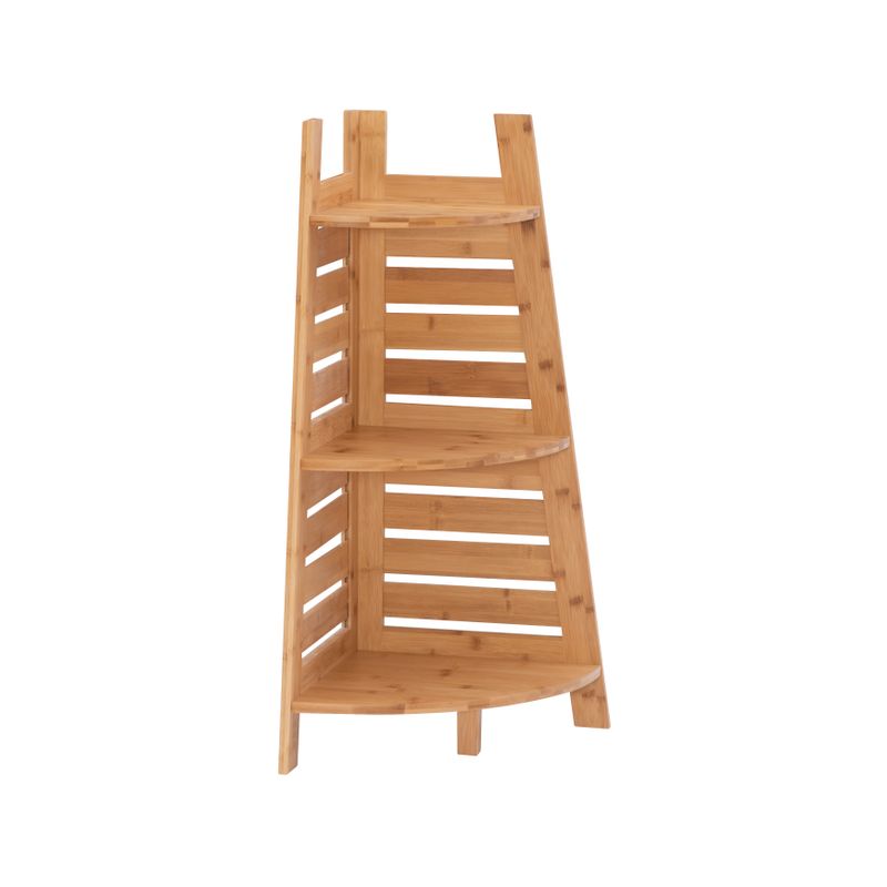 Geanie Bamboo Corner Shelf