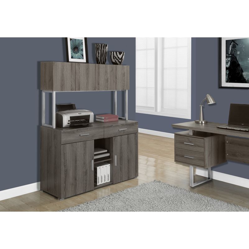 Office Cabinet - 48"L / Dark Taupe Storage Credenza