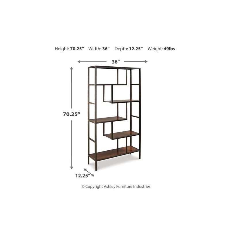 Brown/Black Frankwell Bookcase