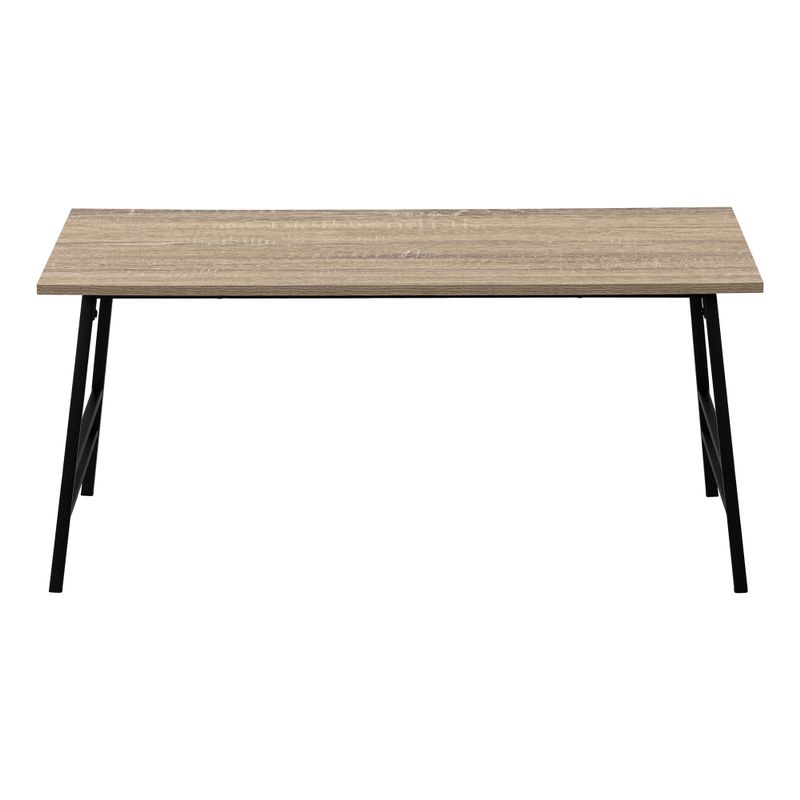 Coffee Table/ Accent/ Cocktail/ Rectangular/ Living Room/ 40"L/ Metal/ Laminate/ Brown/ Black/ Contemporary/ Modern