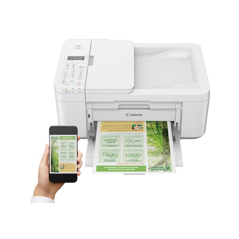 Canon - Pixma TR4720 Wireless Office All-In-One Printer White