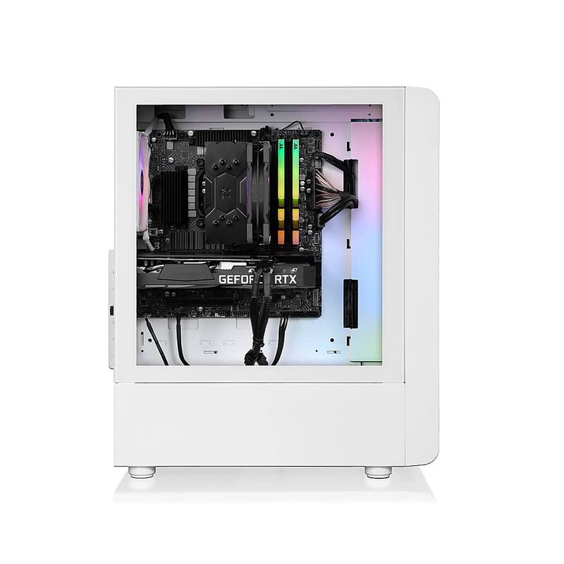Thermaltake - Quartz i350 R4 Gaming Desktop - 12th Gen Intel Core i5-12400F - 16GB Memory - NVIDIA GeForce RTX 3050 - 1TB NVMe M.2 - White