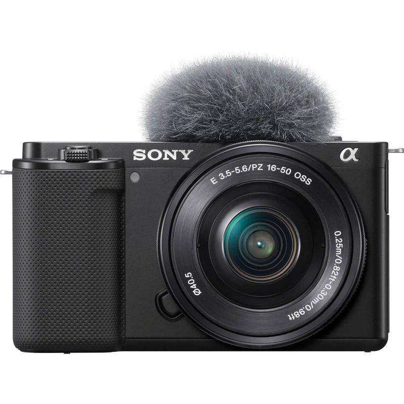 Sony - Alpha ZV-E10 Kit Mirrorless Vlog Camera with 16-50mm Lens - Black