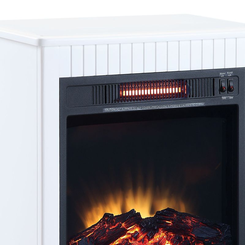 ACME Hamish Fireplace, White Finish