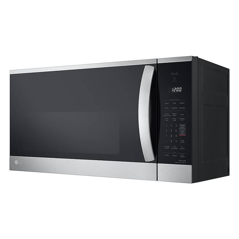 LG - 1.8 Cu. Ft. Over-the-Range Smart Microwave with Sensor Cooking and EasyClean - Stainless Steel