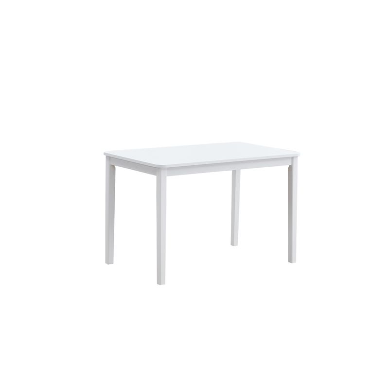 ACME Fidelity 5Pc Pack Dining Set in Brown Linen & White Finish