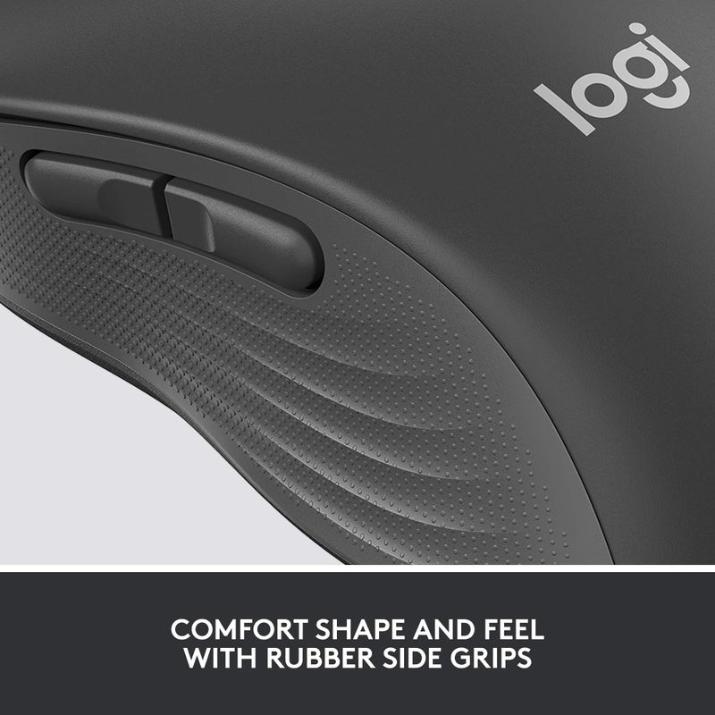 Logitech - Signature M650 Wireless Optical Mouse with Silent Clicks - Wireless - Graphite