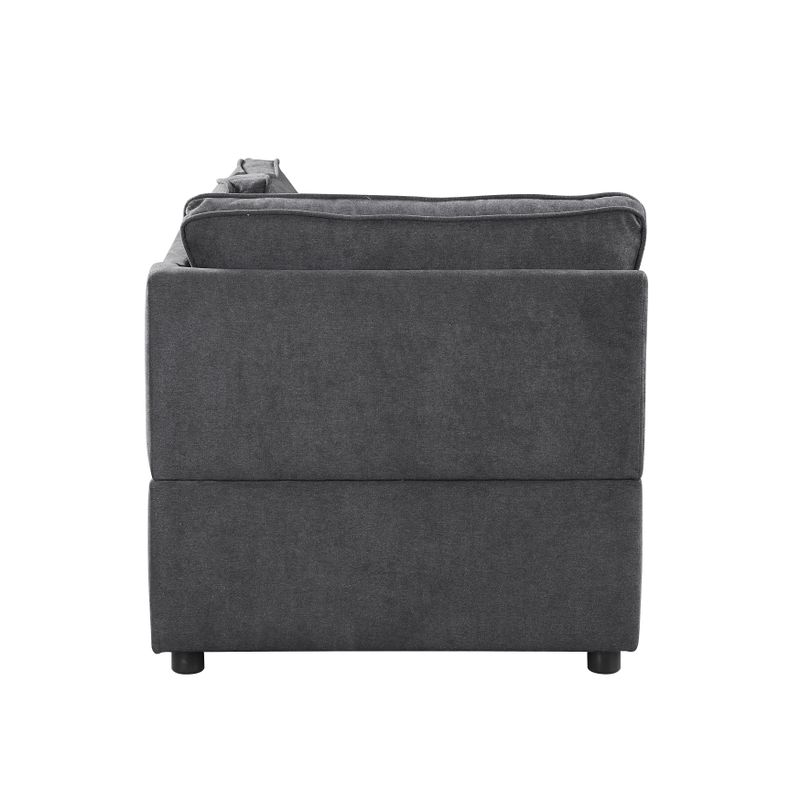 ACME Silvester Modular - Wedge w/Pillow, Gray Fabric