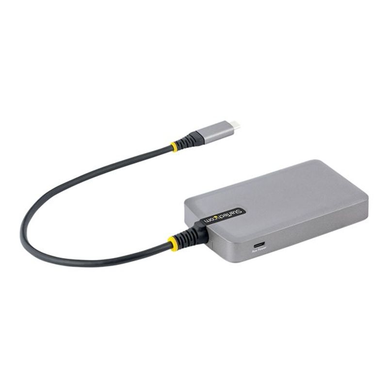 StarTech.com 3-Port USB-C Hub with Ethernet 3x USB-A Ports Gigabit Ethernet USB 3.0 5Gbps Bus-Powered USB Type-C Hub w/GbE and 1ft/30cm Long