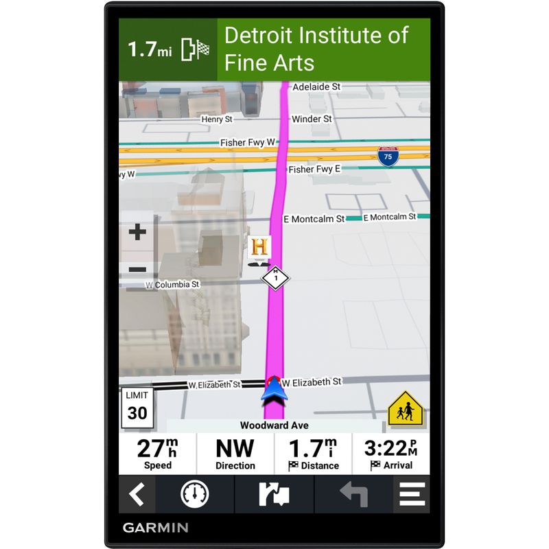Garmin - DriveSmart 86 8" GPS with Built-In Bluetooth, Map Updates and Traffic Updates - Black