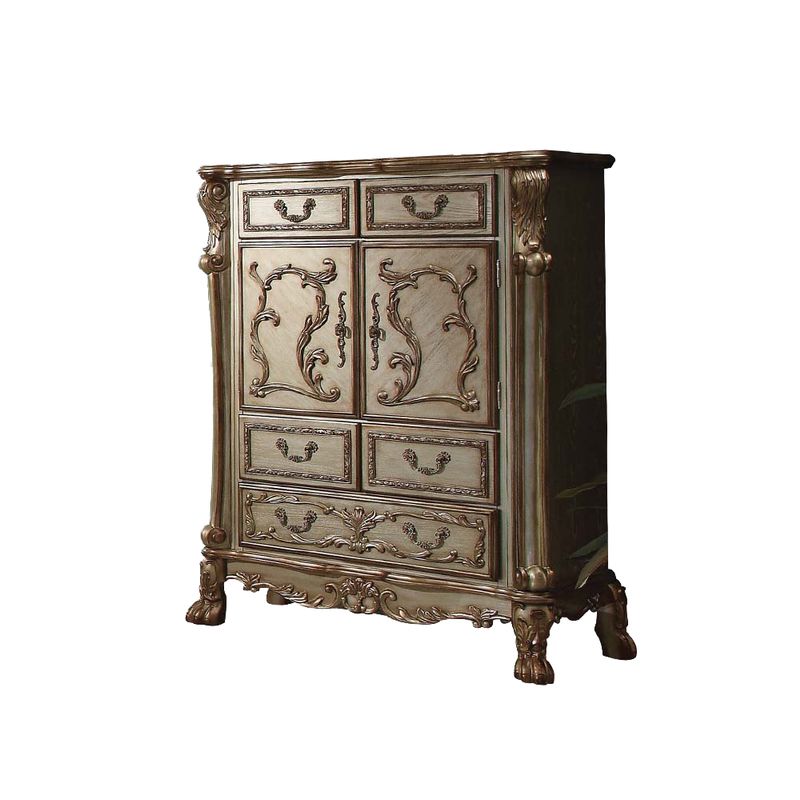 ACME Dresden Chest, Gold Patina & Bone