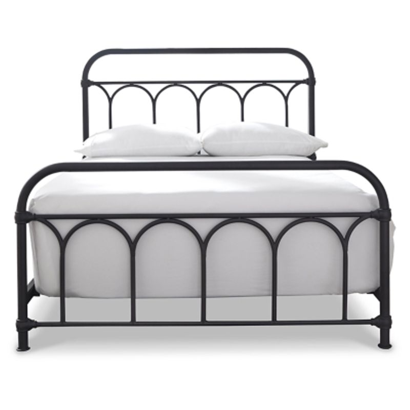 Black Nashburg Full Metal Headboard/Footboard/Rails