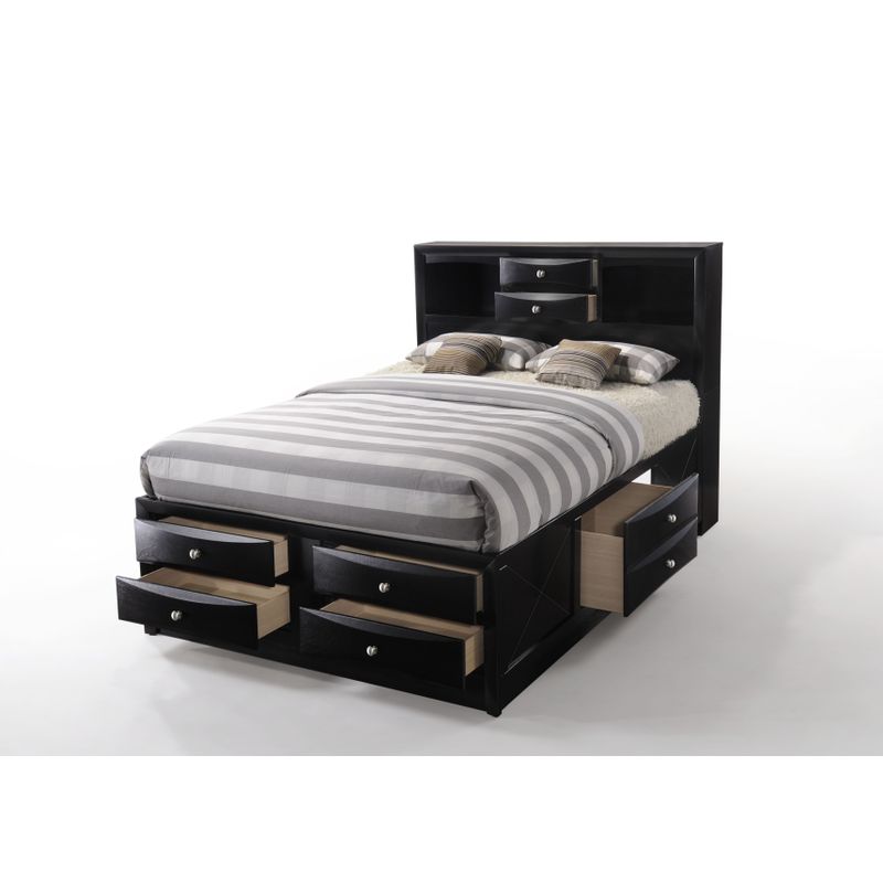 ACME Ireland Eastern King Bed w/Storage, Black