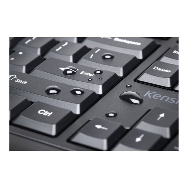 Kensington Pro Fit Low-Profile Desktop Set - keyboard and mouse set - black Input Device