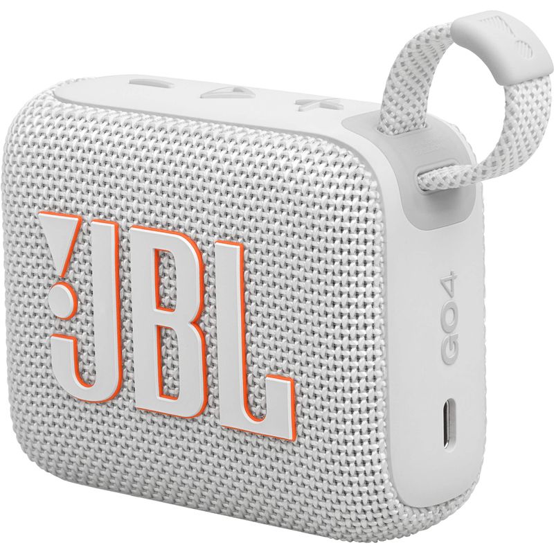 JBL - Go 4 Portable Bluetooth Speaker - White