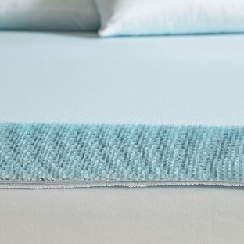 White 2" Gel Memory Foam with 3M Cover Mattress Topper Twin