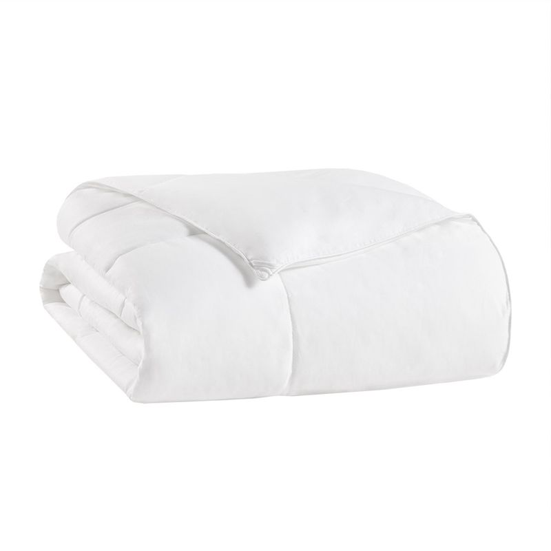 White Year Round Warmth Cotton Down Alternative Featherless Comforter King
