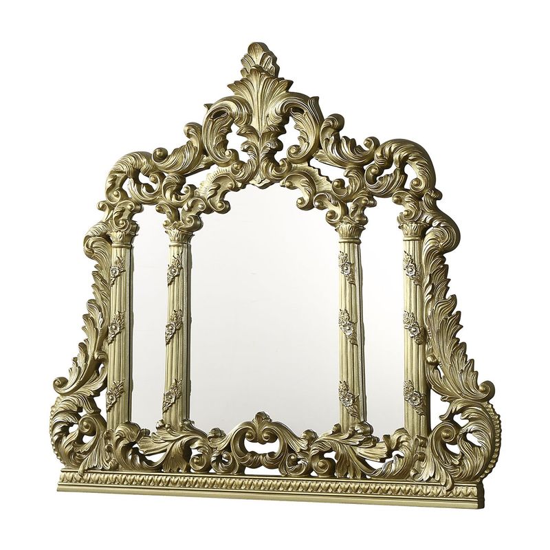 ACME Cabriole Mirror, Gold Finish