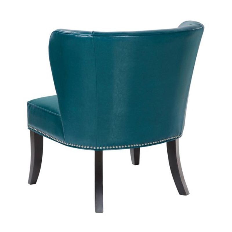 Blue Hilton Armless Accent Chair