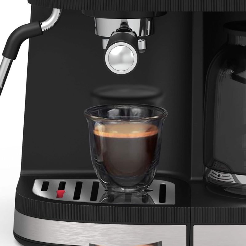 bella PRO - Combo 19-Bar Espresso and 10-Cup Drip Coffee Maker - Stainless Steel