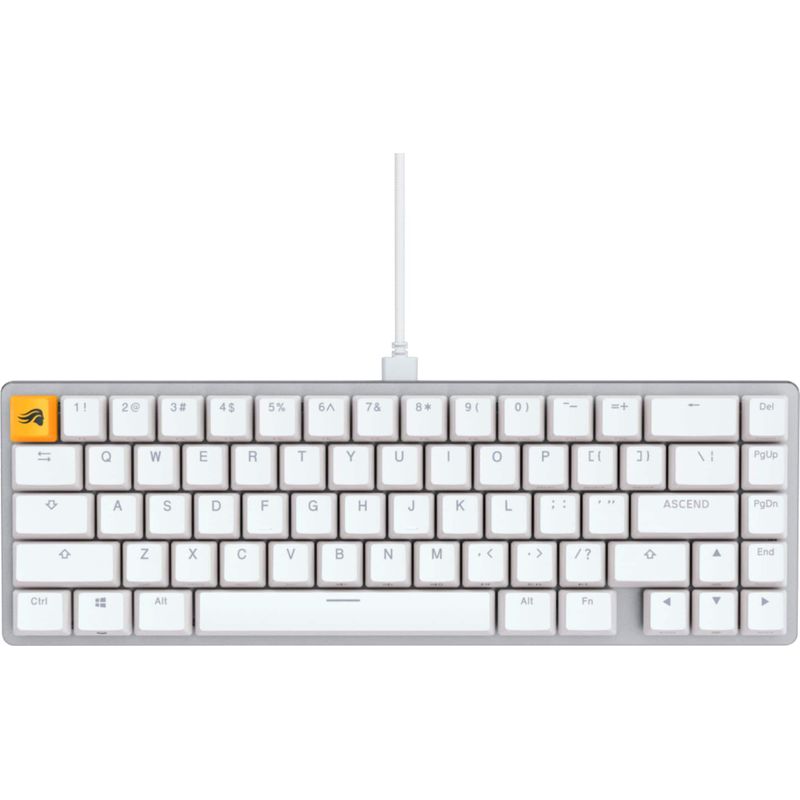Glorious - GMMK 2 Prebuilt 65% Compact Wired Mechanical Linear Switch Gaming Keyboard with Hotswappable Switches - White