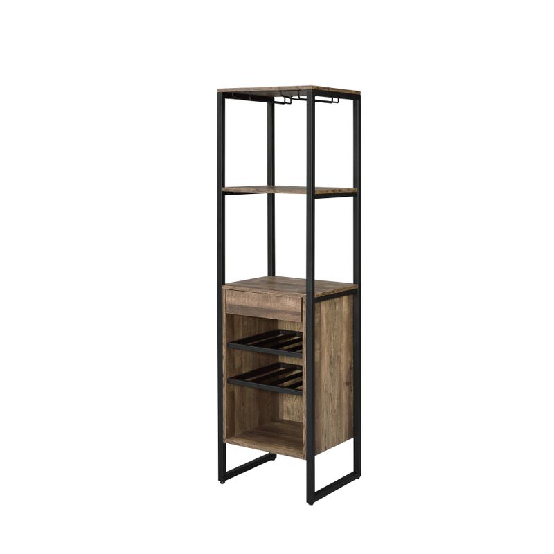 ACME Narik Wine Rack, Weathered Oak
