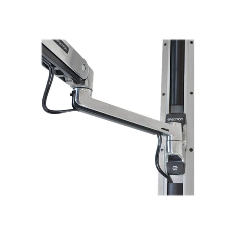 Ergotron LX Wall Mount System with Small CPU Holder - system unit / monitor / keyboard mouning kit - sit-stand