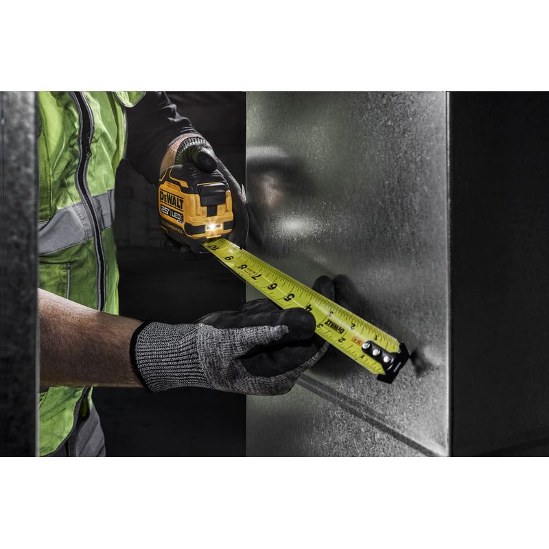 DeWalt - TOUGHSERIES 25ft Lighted Tape Measure