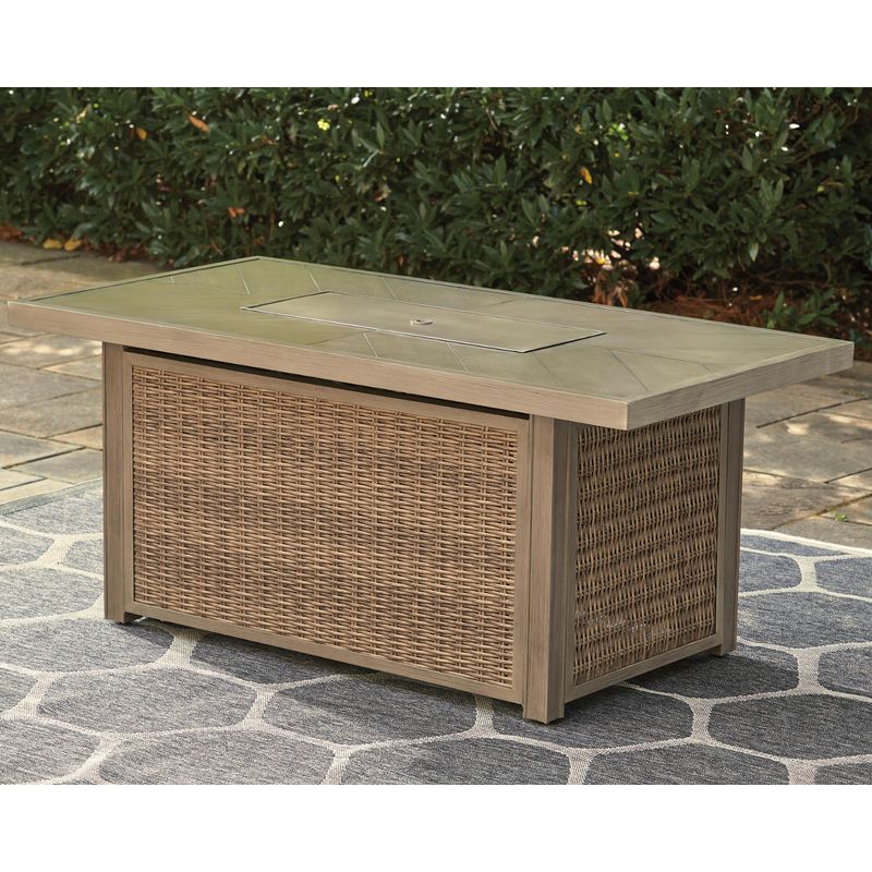 Beachcroft Rectangular Fire Pit Table