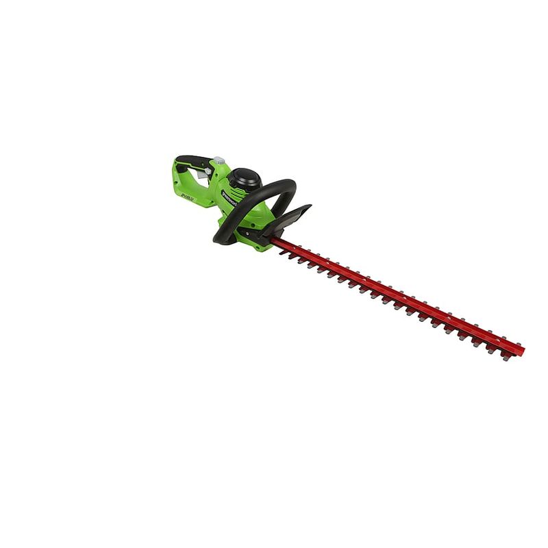 Greenworks - 24-Volt 22-Inch Cordless Hedge Trimmer (Battery Not Included) - Black/Green