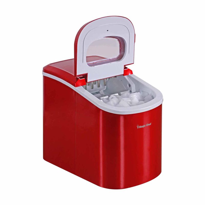 Magic Chef 27 lb. Red Countertop Ice Maker