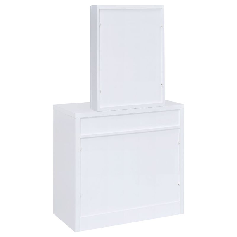 Harvey 2-piece Vanity Set with Lift-Top Stool White