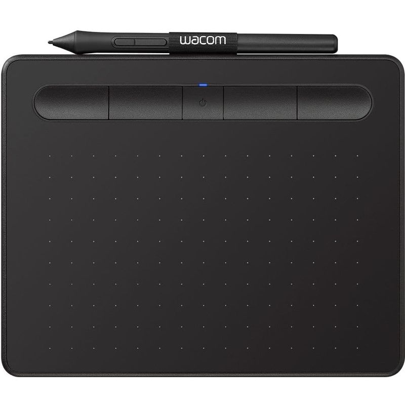 Wacom - Intuos Graphic Drawing Tablet for Mac, PC, Chromebook & Android (Small) with Software Included (Wireless) - Black