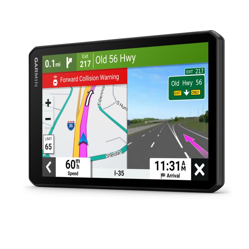 Garmin - DriveCam 76 7" GPS Navigator with Built-In Camera and Built-In Bluetooth - Black